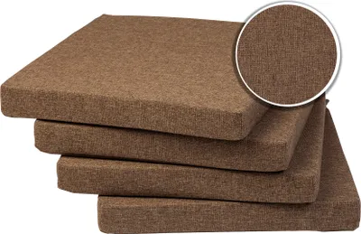 Produktbild von Sunnypillow 4er Set Stuhlkissen Polsterauflage Auflage für Stühle / Bänke in Haus und Garten Sitzkissen Sitzauflage Gartenkissen viele Farben zur Auswahl 40 x 40 x 5 cm Braun