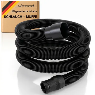 Produktbild von 5m Staubsausaugerschlauch mit Werkzeugmuffe kompatibel mit Nilfisk Parkside Starmix Flex Nass- Trockensauger