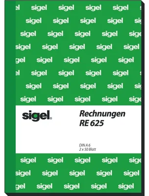 Produktbild von SIGEL RE625 Rechnungen, A6, mit Blaupapier, 2 x 50 Blatt