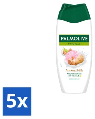 Productafbeelding van 5 x Palmolive Douchegel Amandelmelk - 250 ml - Voordeelverpakking - 5 stuks