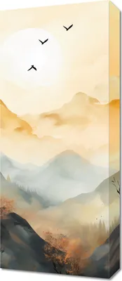 Produktbild von Bild 30x70cm Polarlicht