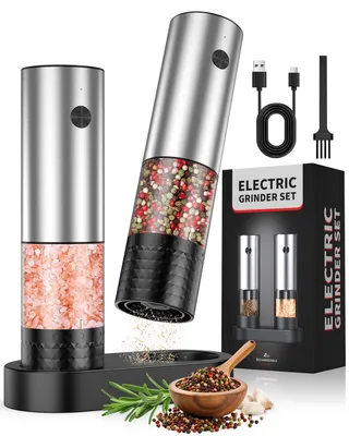 Elektrische Zout- und Pfeffermühle Set 2er, USB-C, 6 Mahlgrade