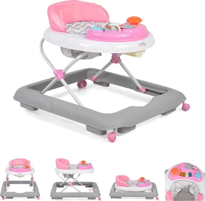 Produktbild von Cangaroo Lauflernhilfe Cody hhenverstellbar Musikfunktion Spielcenter Stopper rosa