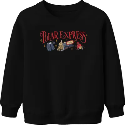 Zdjęcie produktu dla Polar Express Christmas Train I Believe Conductor Bell Gift Uni Bluza dziecięca Pullover, Czarny, 104