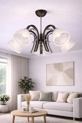 Zdjęcie produktu dla Euro-Lamp Lampa Sufitowa IKA 5 brąz 5x60W PRODUCENT