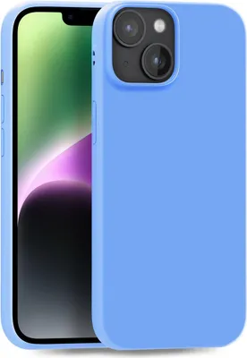 Produktbild von Hülle für Apple iPhone 14 Plus - Handyhülle Cover aus Silikon in Hellblau