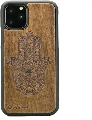 Productafbeelding van HAMSA IMBUIA houten hoesje voor iPhone 11 PRO