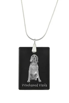 Produktbild von Vizsla - Kristallanhänger mit Hund, Silberhalskette mit Foto, personalisierter Anhänger der Marke Art-Dog