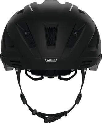 Produktbild von ABUS Stadthelm Pedelec 2.0 - Fahrradhelm mit Rücklicht und Regenhaube - für den Stadtverkehr - für Damen und Herren - Schwarz Matt, Größe S (51-55 cm)