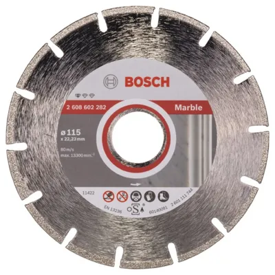 Obrázok produktu pre Bosch 2 608 602 282, Rezací disk, Mramor, Bosch, 2,22 cm, 11,5 cm, 2,2 mm