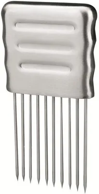 Produktbild von Zwiebelschneidehalter aus Edelstahl 13cm