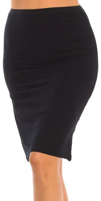 Produktbild von Q-EN Damen-Midi-Unterrock mit elastischem Bund Q300