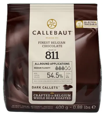 Produktbild von Callebaut 811 Dunkle Schokoladen-Callets, 400 g