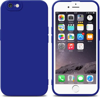 Produktbild von Cadorabo Hülle für Apple iPhone 6 PLUS / 6S PLUS Schutz Hülle in Blau TPU Silikon Etui Case Handyhülle