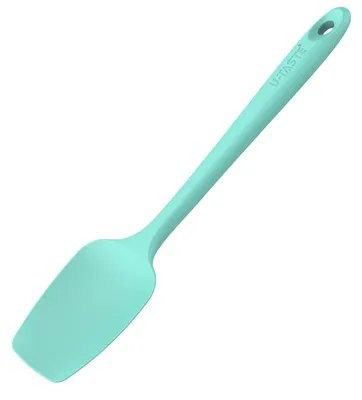 Obrázok produktu pre Silikónová lyžica/špachtľa, 29 cm, farba: svetlomodrá, odolná voči teplu až do 250 °C