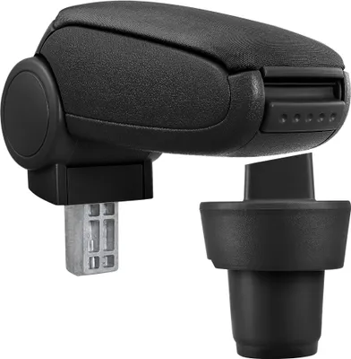 Immagine prodotto di [Bracciolo centrale, perfetto per VW Up! (3 e 5 porte) - bracciolo con vano portaoggetti - imbottito - tessuto - nero