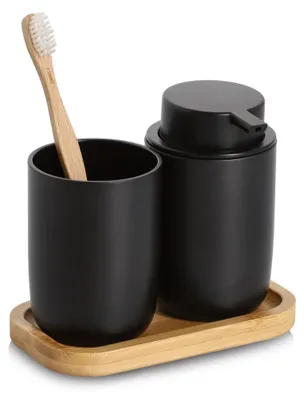 Obrázek produktu pro Sada koupelnových doplňků ZELLER, černá