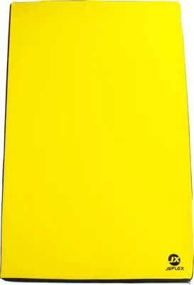 Produktbild von Turnmatte 200 x 100 x 8 cm GELB/SCHWARZ Fitness Weichbodenmatte  Sportmatte