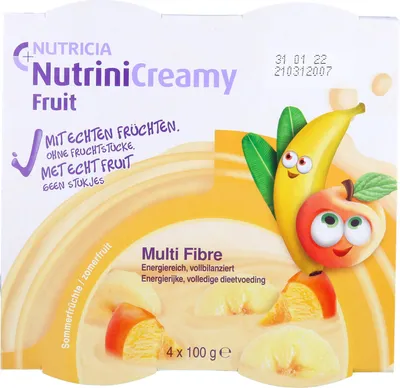 Produktbild von Nutrini Creamy Fruit Sommerfrüchte Trinknahrung für Kinder ab dem 1.Lebensjahr, 400 g Creme