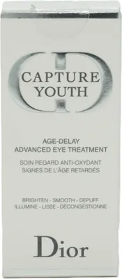 Image de Dior Capture Youth, Sérum anti-âge, 15 ml, pour femmes, réduit les cernes et les poches, revitalisant, lissant, convient à tous les types de peau, #12910/A. Ingrédients : AQUA (EAU), GLYCÉRINE, BUTYLÈNE GLYCOL, PENTYLÈNE GLYCOL, SQUALANE, C10-18...