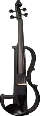 Produktbild von Hidersine HEV1 E-Geige 4/4 Schwarz Satin mit Bogen und Koffer