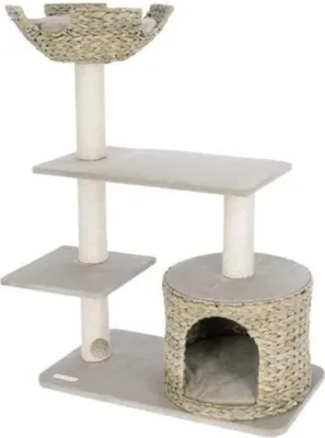 Produktbild von Kerbl Pet Katzen Kratzbaum aus Bananenblättern – Komfort und Stil vereint