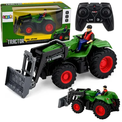 Obrázek produktu pro Diaľkově ovládaný zemědělský traktor s buldozerem, model RC, měřítko 1:24