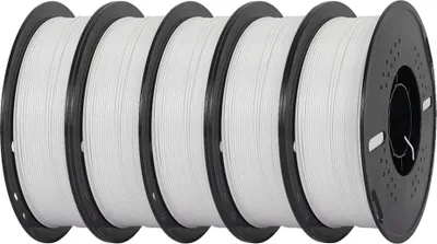 Zdjęcie produktu dla filament do drukarek 3D, szybki PETG, średnica 1,75 mm, waga 5 kg, 5 kg biały