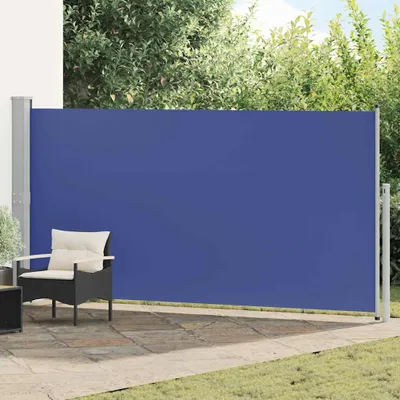 Image de Store latéral extensible 160x500 cm bleu