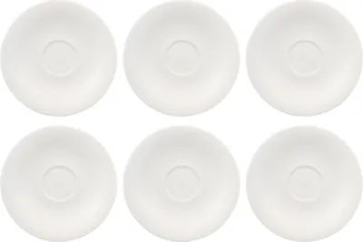 Produktbild von Villeroy & Boch NEW COTTAGE Kaffeeuntertasse 6er Set D. 16cm weiß Porzellan