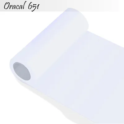Produktbild von Oracal 651 - Orafol glänzend - glanz - für Küchenschränke und Dekoration Folie 5m (Laufmeter) - 31,5 cm Folienhöhe - 10-weiß + GRATIS ein Schmetterlingsset W400 von Indigos UG
