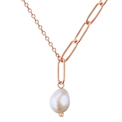 Produktbild von Valero Pearls Halskette Edelstahl Süßwasser-Zuchtperle 40,0 cm Basiskette + 5,0 cm Verlängerung 50100117