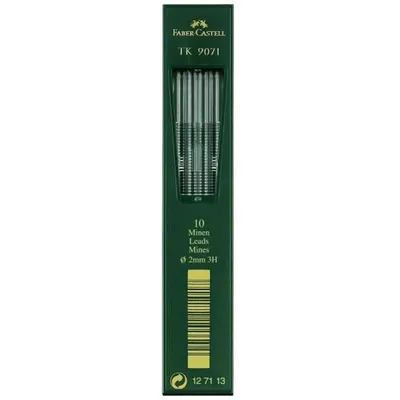 Image de Faber-Castell 127113 Fallmine TK® für Fallminenstift 2 mm Härtegrad 3H tiefschwarz