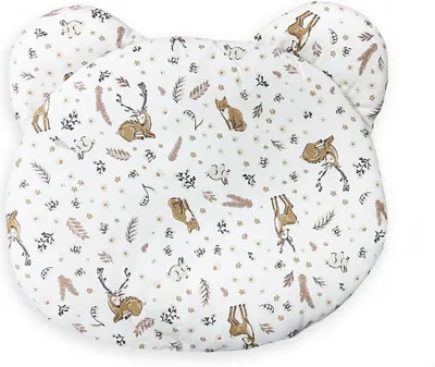 Produktbild von DOLCE SONNO Baby Kopfkissen aus Baumwoll Teddybär - Rehe