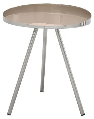 Produktbild von Runder Beistelltisch Morrison aus Metall in Taupe