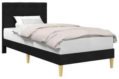 Immagine prodotto di Struttura del letto con testiera Nero 80 x 200 cm Tessuto