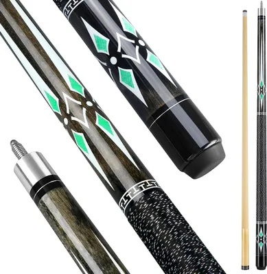 Productafbeelding van Biljartkeu - Poolstick Keu - Poolen - Canadees Esdoornhout - 147 cm - Grijs