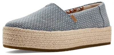 Obrázek produktu pro Toms dámské boty Valencia Plateau, barva Niagara Mist Chambray Dot, velikost 36,5 EU
