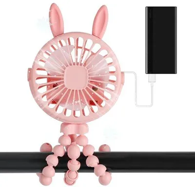 Image de Ventilateur portable et polyvalent avec trépied flexible et chargeur USB