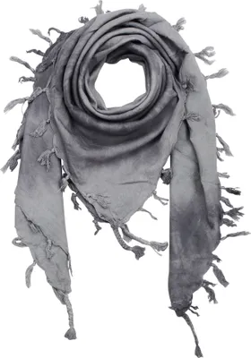 Produktbild von Baumwolltuch fein & dicht gewebt - Grey Spiral - mit Fransen - quadratisches Tuch