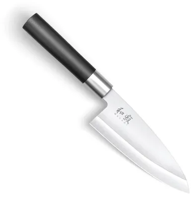 Steakmesser-Set, 2 Stück, 12 cm Klinge, Edelstahl, schwarzer Griff