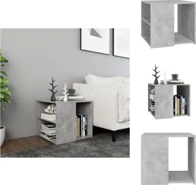 Produktbild von vidaXL Beistelltisch Betongrau 50x50x45 cm Holzwerkstoff -  Beistelltische