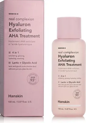 Obrázek produktu pro Hanskin Real Complexion Hyaluron Exfoliating AHA Treatment 150 ml