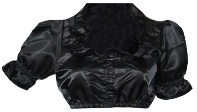 Produktbild von Dirndlbluse Trachtenbluse Bluse auch für Gastronomie Dirndl Schwarz, Größe:46