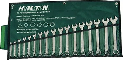Produktbild von Schlüssel-Satz HONITON 1517HCWPE, Maulschlüssel, 17-teilig, 6-22 mm