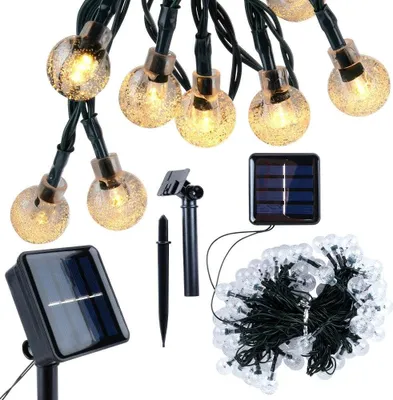 Obrázek produktu pro Solární zahradní girlanda se 100 teplými LED světly