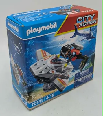 Produktbild von PLAYMOBIL City Action 70145 Seenot: Tauchscooter im Rettungseinsatz