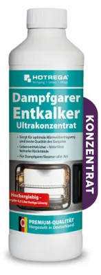 Produktbild von HOTREGA Dampfgarer Entkalker Konzentrat 500ml - Kalkentferner für Verdampfer Steamer