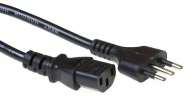 Zdjęcie produktu dla ACT AK5446, 1,8 m, Wtyczka zasilająca typu L, C13 panel, 250 V, 10 A