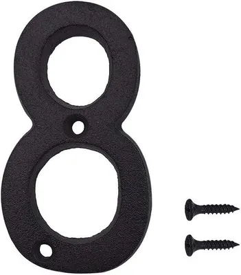 Image de Numéros de maison en fonte - Numéros en métal de style rétro